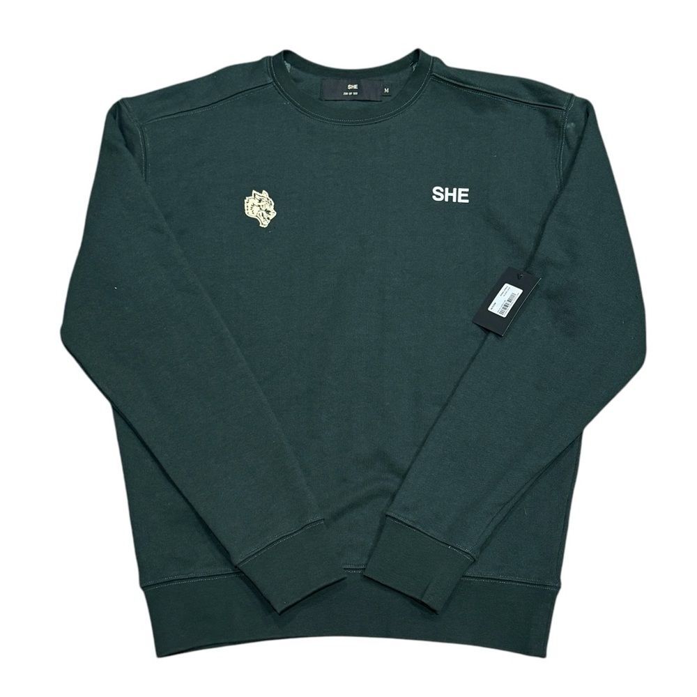 Darc Sport SHE Wolves Cursive Premium Crewneck Sweatshirt Women’s Sz M
